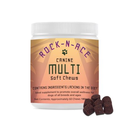Rock-n-Ace Multi Soft Chews for Dogs - 60 Soft Cold-Pressed Chews