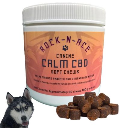 Calming Chews for Adult Dogs – 60 Soft Cold-Pressed Chews